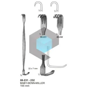 BABY-SENN-MILLER Retractors - Banh phẫu thuật hai đầu cho ngoại khoa